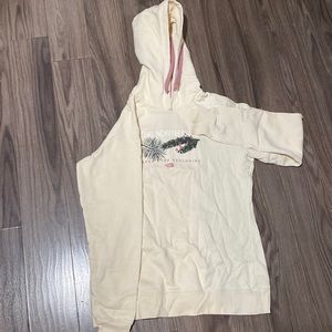 White north face hoodie